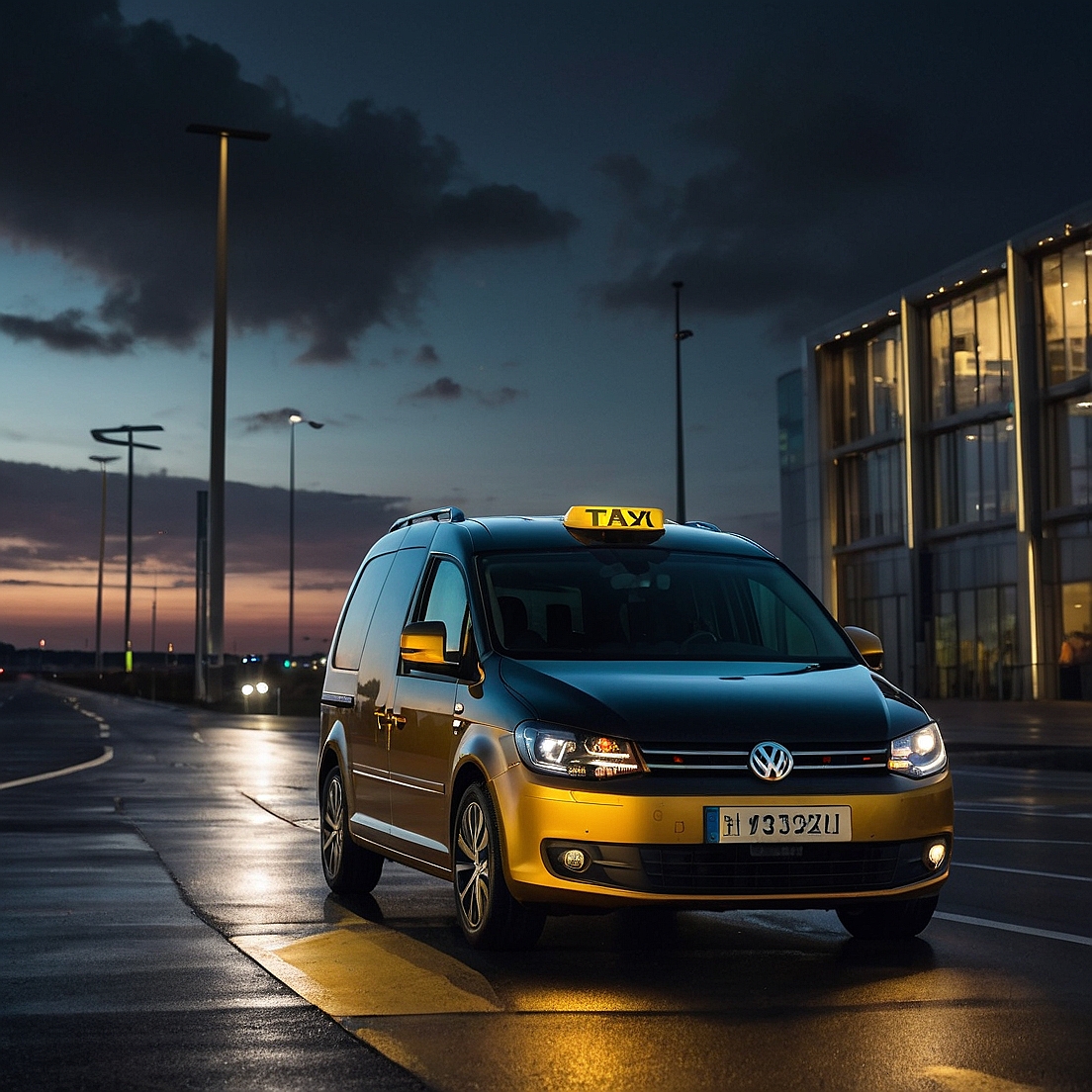 Volkswagen Caddy F-taxi mechelen Luchthavenvervoer